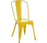 CLP Chaise Benedikt I Chaise métallique empilable et Facile d'entretien I Chaise empilable pouvant Supporter jusqu'ŕ 200 kg, Couleur:Jaune