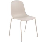 CLP Chaise empilable Hardin I Chaise d'extérieur Absolument résistante aux intempéries et aux UV, Couleur:Gris Clair
