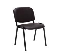 CLP Chaise Ken en similicuir empilable et au design moderne,marron
