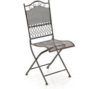 CLP Chaise Kiran chaise de jardin pliante avec ornements raffinés,bronze