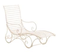 CLP Chaise longue de jardin Amiens,crème antique