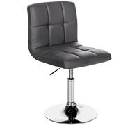 CLP Chaise Lounge Design Palma V2 Similicuir I Chaise Design Rembourrée Pivotante Hauteur Réglable I Coutures décoratives I Charge Max 135 kg, Couleur:Noir