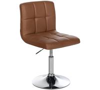 CLP Chaise Lounge Design Palma V2 Similicuir I Chaise Design Rembourrée Pivotante Hauteur Réglable I Coutures décoratives I Charge Max 135 kg, Couleur:Brun Clair