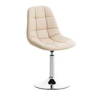 CLP Chaise lounge Emil en similicuir , Crème