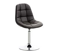 CLP Chaise Lounge Emil Similicuir I Siège Rembourré I Chaise Pivotante I Piètement en Métal, Couleur:Marron