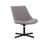 CLP Chaise lounge Granby en Tissu avec Pied en métal , Gris