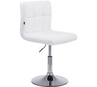 CLP Chaise lounge Palma V2 similicuir , Blanc Blanc G