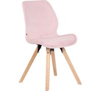 CLP Chaise Luna simili-cuir plastique tissu velours,noir tissu