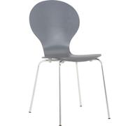 CLP Chaise visiteur Diego empilable,grise