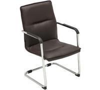 CLP Chaise visiteur Seattle similicuir , Marron marron G