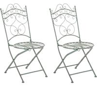 CLP Chaises Indra chaises de jardin en fer faites à la main,blanc antique