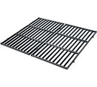 CLP Ensemble De Grilles pour Barbecue Gaz Charbon Electrique I Plaque De Cuisson en Fontz, Couleur:Noir, Taille: