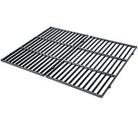 CLP Ensemble De Grilles pour Barbecue Gaz Charbon Electrique I Plaque De Cuisson en Fontz, Couleur:Noir, Taille:44,5x30,3 cm