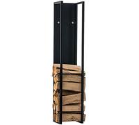 CLP Étagère porte-bûches Spark I – Robuste et stable – Noir mat 80 cm