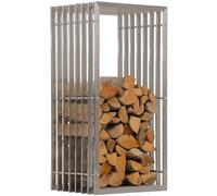 CLP Étagère À Bois Irving en Acier Inoxydable I Étagère À Bois De Chauffage Robuste Et Fabriquée À La Main, Taille:40x50x100 cm
