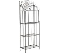 CLP Étagčre en Métal Revętue par Poudrage Flora I Support pour Plantes I Etagčre Décorative avec 4 Espaces De Rangement, Couleur:Bronze