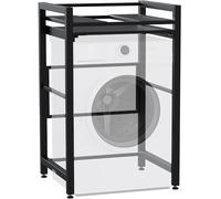 CLP Etagere de Superposition Juri pour Lave-Linge et seche-Linge, Plateau Coulissant, Charge Jusqu a 300 kg, Couleur:Noir
