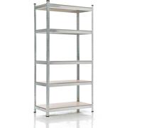 CLP Etagère galvanisée pour stockage métalliques - 5 tablettes, 5 couleurs et 3 hauteurs au choix - Capacité 875 kg