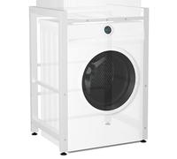 CLP Etagère pour Machine à Laver Medina I pour jusqu'à 2 appareils ménagers I Structure en Acier, Couleur:Blanc
