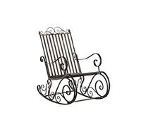 CLP Fauteuil à Bascule Relaxant Smilla, résistant aux intempéries pour Jardin, Ergonomique, Style Maison de Campagne, Fauteuil d'extérieur, Couleur:Bronze