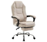CLP Fauteuil de bureau Castle en tissu , Crème