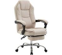 CLP Fauteuil de bureau Castle en tissu , Crème Crème G