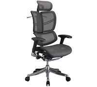 CLP Fauteuil De Bureau Ergonomique Norfolk en Maille I Chaise Gaming avec Dossier Ajustable I Chaise Bureau avec Appuie-tête Réglable, Couleur:Gris