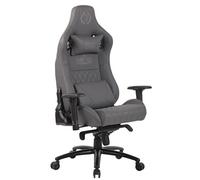 CLP Fauteuil de bureau Gamer Keren en véritable cuir , Gris