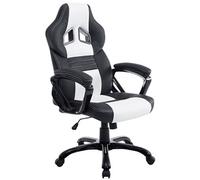 CLP Fauteuil de bureau / Gaming Pedro , Noir / Blanc