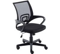 CLP Fauteuil de bureau Genius en maille , Noir Noir G