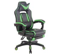 CLP Fauteuil de bureau Heat en similicuir , Noir / Vert