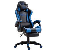 CLP Fauteuil de Bureau Ignite Similicuir , Noir / Bleu