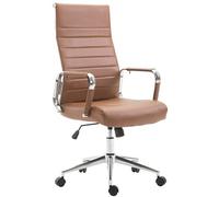 CLP Fauteuil de bureau Kolumbus similicuir , Marron clair