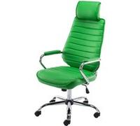 CLP Fauteuil de bureau Rako similicuir , Vert Vert
