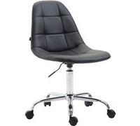 CLP Fauteuil de bureau Reims Similicuir , Noir Noir G