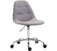 CLP Fauteuil de bureau Reims Tissu , Gris Gris G