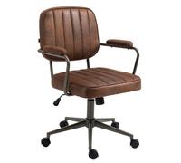 -CLP-Fauteuil de bureau Retro Natrona en Similicuir ajustable et pivotant-Array
