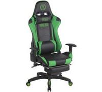 CLP Fauteuil de bureau Turbo XL en similicuir , Noir / Vert/Similicuir Noir / Vert G