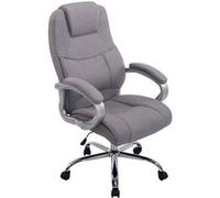 CLP Fauteuil de bureau XL Apoll Tissu , Gris Gris G