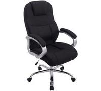 CLP Fauteuil de bureau XL Apoll Tissu , Noir Noir G