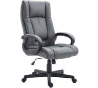 CLP Fauteuil de bureau XL Sparta similicuir , Gris Gris G