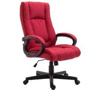 CLP Chaise de bureau Sparta – Ergonomique, réglable en hauteur, à roulettes – Rouge