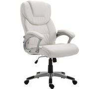 CLP Fauteuil de bureau XL Texas V2 Similicuir , Blanc