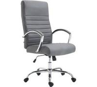 CLP Fauteuil de bureau XL Valais similicuir , Gris Gris G