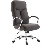 CLP Fauteuil de bureau XL Vaud tissu , Gris foncé Gris foncé G