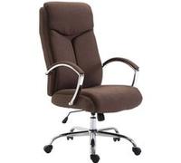 CLP Fauteuil de bureau XL Vaud tissu , Marron Marron G