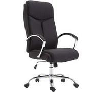CLP Fauteuil de bureau XL Vaud tissu , Noir Noir G