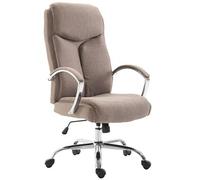 CLP Fauteuil de bureau XL Vaud tissu , Taupe Taupe G