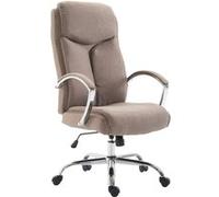 CLP Fauteuil de bureau XL Vaud tissu , Taupe Taupe G