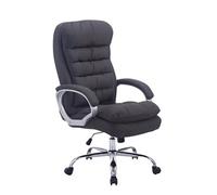 CLP Fauteuil de bureau XXL Vancouver Tissu , Gris foncé
